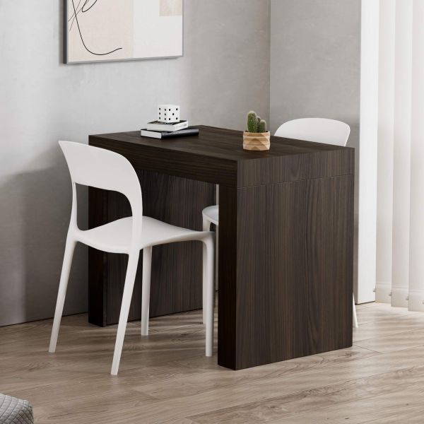 Evolution Desk 35.4 x 23.6 in, Dark Walnut with Two Legs set image 1