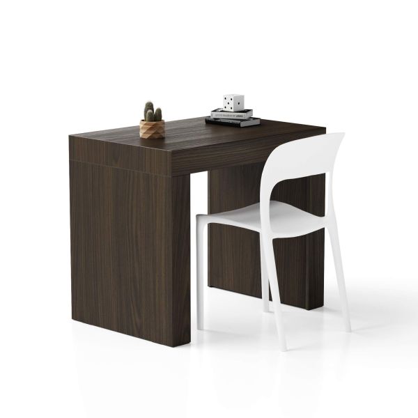 Evolution Desk 35.4 x 23.6 in, Dark Walnut with Two Legs