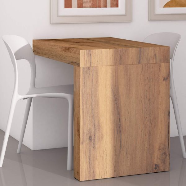 Evolution dining table 35.4 x 23.6 in, Concrete Effect, Grey with One Leg set image 1