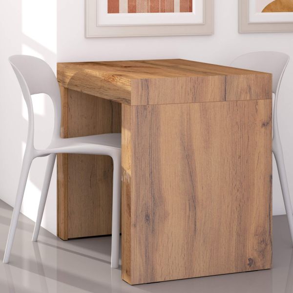 Evolution dining table 35.4 x 23.6 in, Ashwood White with Two Legs set image 1