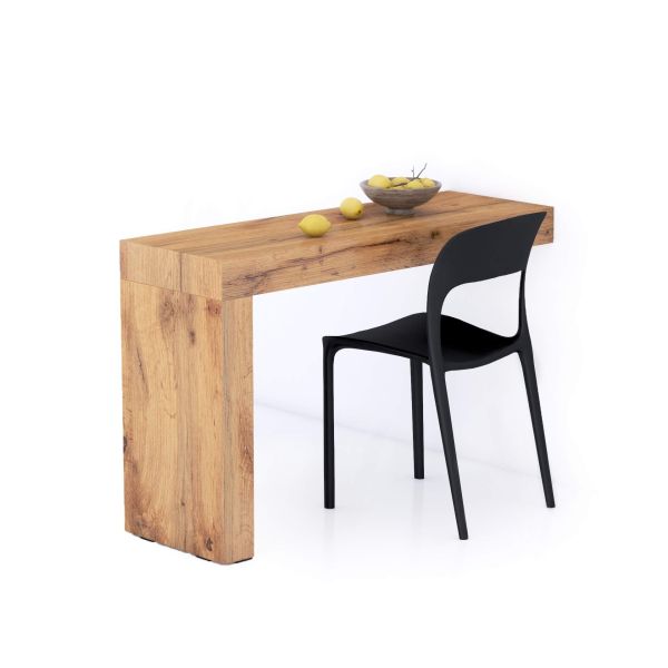 Evolution dining table 47.2 x 15.7 in, Rustic Oak with One Leg