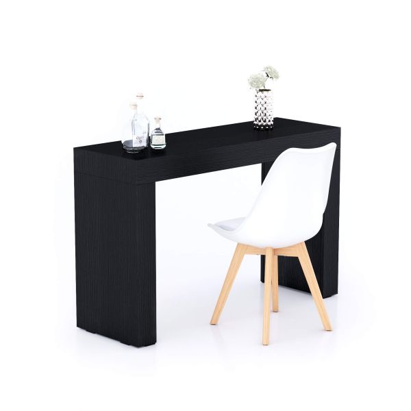 Evolution dining table 47.2 x 15.7 in, Ashwood Black with Two Legs