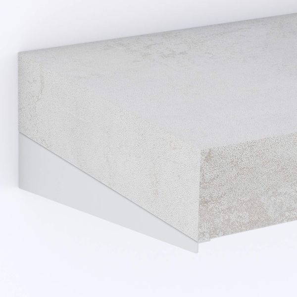 Floating Console Table Evolution 35.43 x 15.74 in, Concrete Effect, Grey Effect detail image 1