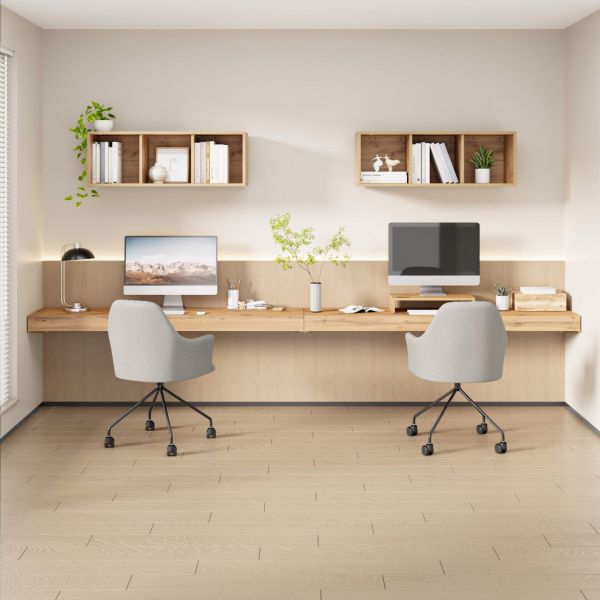 Evolution wall mounted desk 70.8x15.7 in, Rustic Oak
