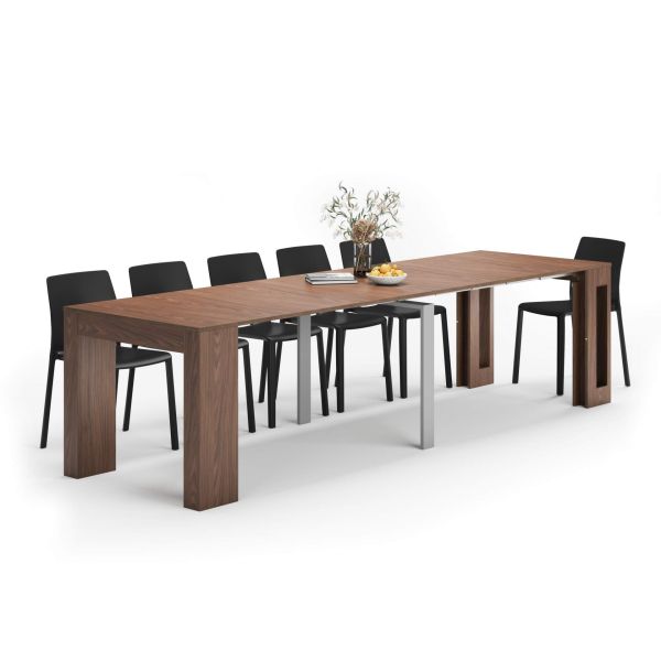 WHAT WE WANT extension table / ウォールナット Easy, Extendable Console Table with extension leaves holder