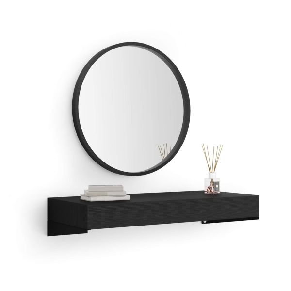 Floating Console Table Evolution 35.43 x 15.74 in, Ashwood Black