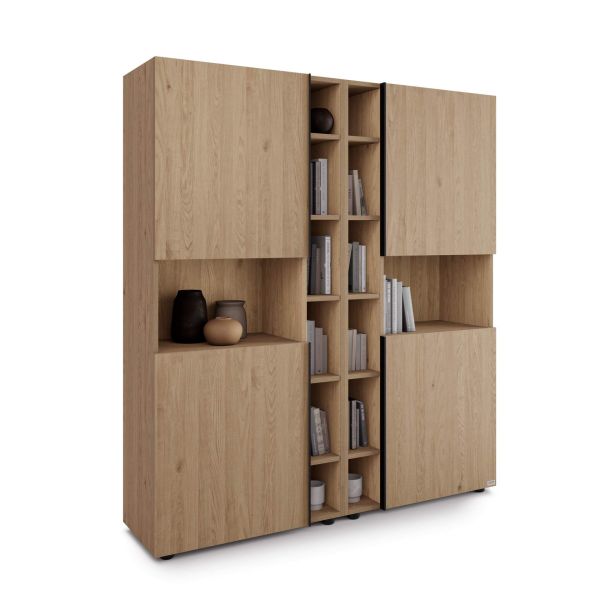 Romina Modular Bookcase (60.34 x 68.34 in), Light Oak