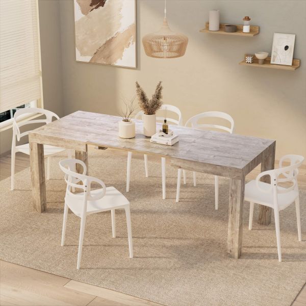 First Extendable Table, 47.2(78.7)x31.5 in, Oak