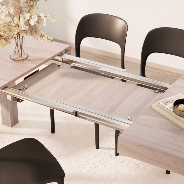 First Extendable Table, 47.2(78.7)x31.5 in, Pearled Elm detail image 1