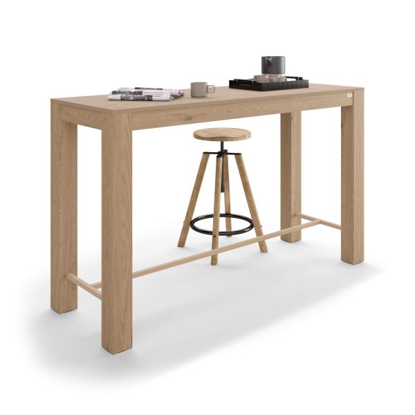 Rachele High Bar Table x in, Light Oak