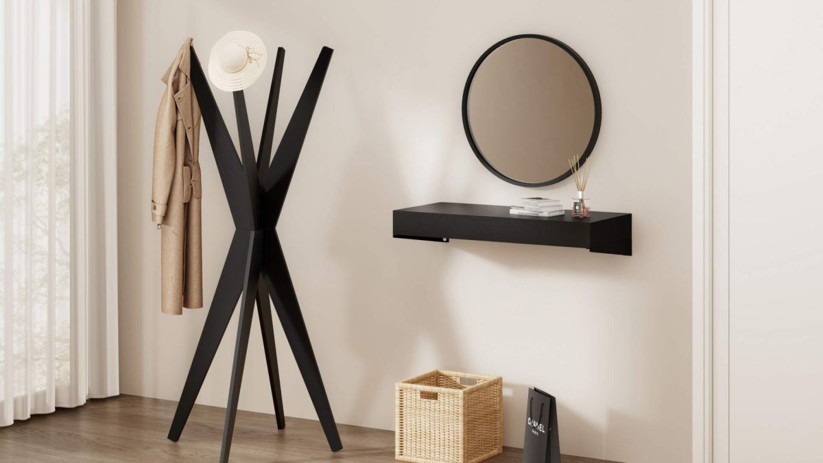 Floating Console Table Evolution 35.43 x 15.74 in, Ashwood Black set image 1