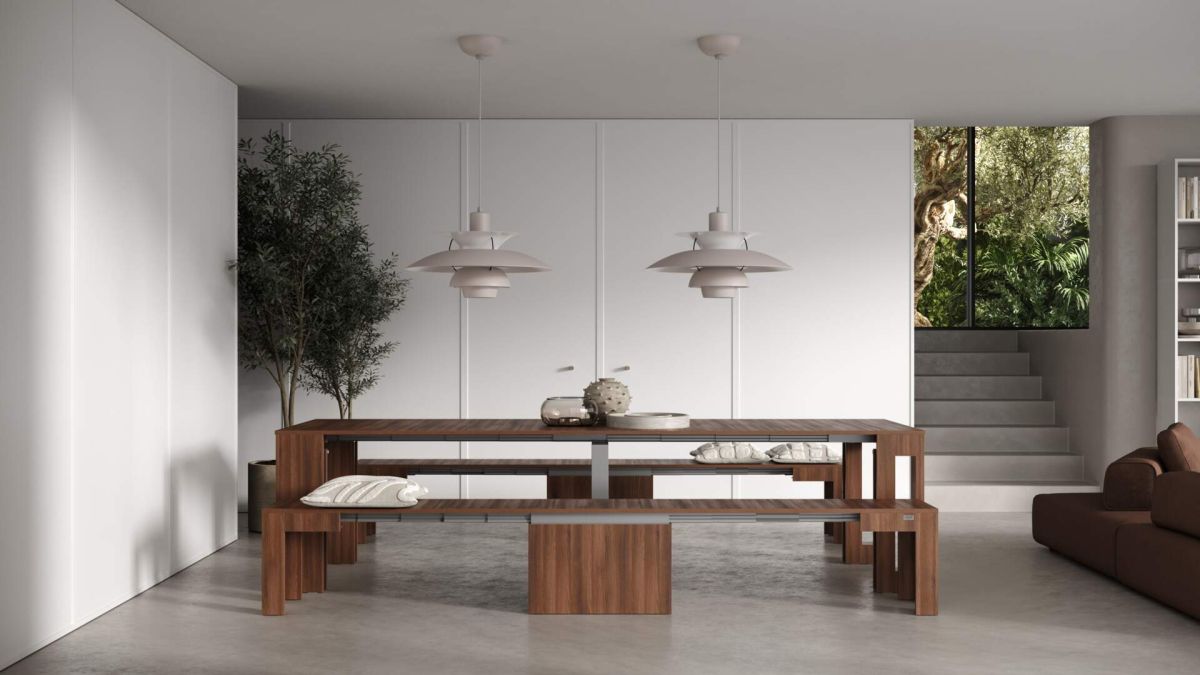 Easy, Extendable Console Table with extension leaves holder, 17.7