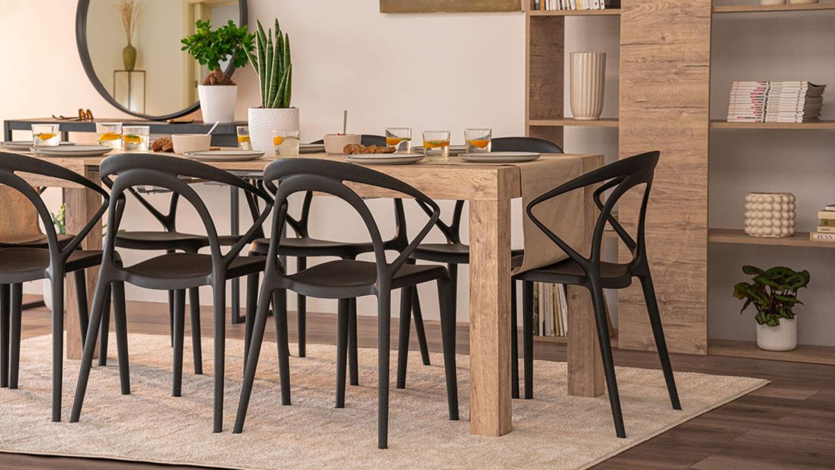 First Extendable Table, 47.2(78.7)x31.5 in, Oak set image 2