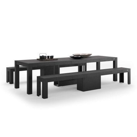 Extendable Console Table with Bench Rachele | Mobili Fiver