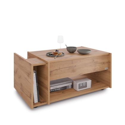 Romina Lift-up Coffee Table, Rustic Oak