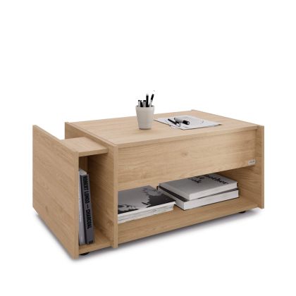 Romina Lift-up Coffee Table, Light Oak