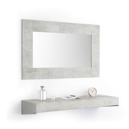 Floating Console Table Evolution 47.24 x 15.74 in, Concrete Effect, Grey Effect