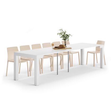 First, Extendable Console Table 17.7(120)x35.4 in, Ashwood White