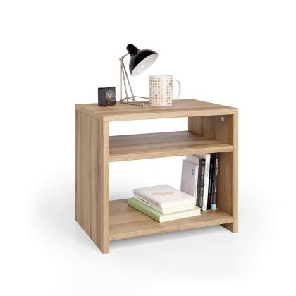 Martino Nightstand, Rustic Oak