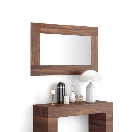 Evolution Rectangular Wall Mirror, 46.5 x 28.7 in, Walnut