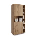 Libreria Componibile Romina (76,8 x 173,6 cm), Rovere Rustico